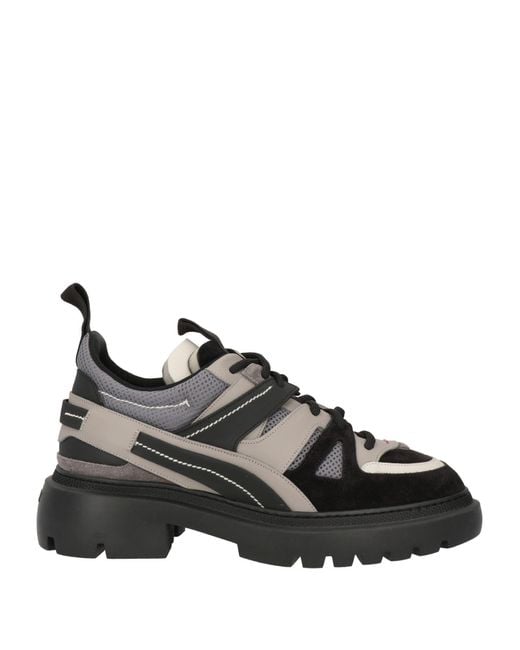 Bally Black Sneakers Leather, Textile Fibers for men