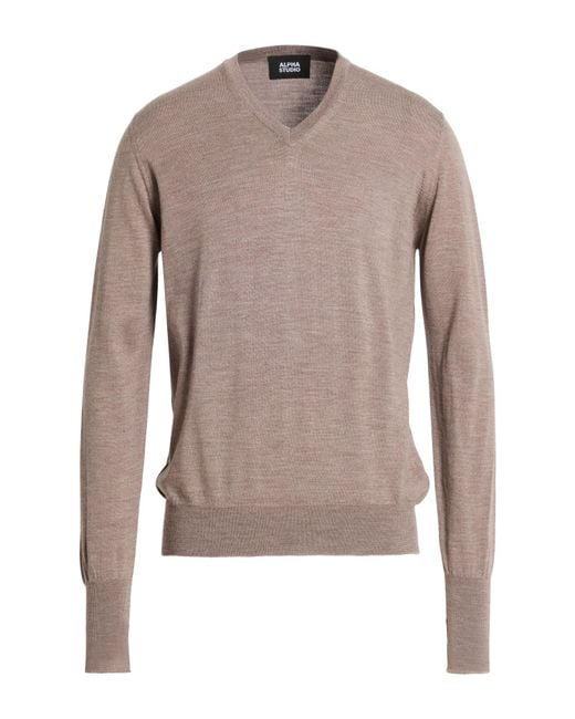 Alpha Studio Pullover in Brown für Herren