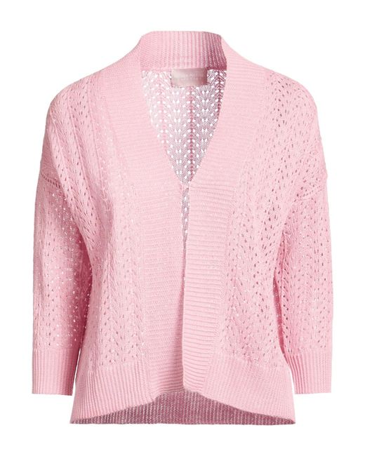 Hemisphere Pink Light Cardigan Linen