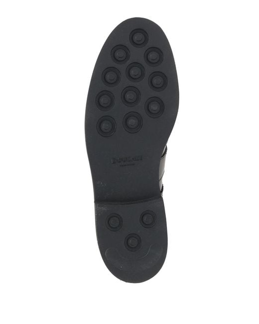 Doucal's Black Loafers Leather