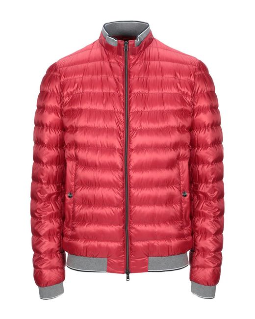 Herno Red Down Jacket for men