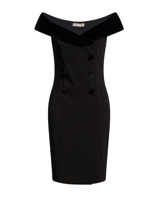 Rinascimento Women's Black Mini Dress Polyester, Elastane