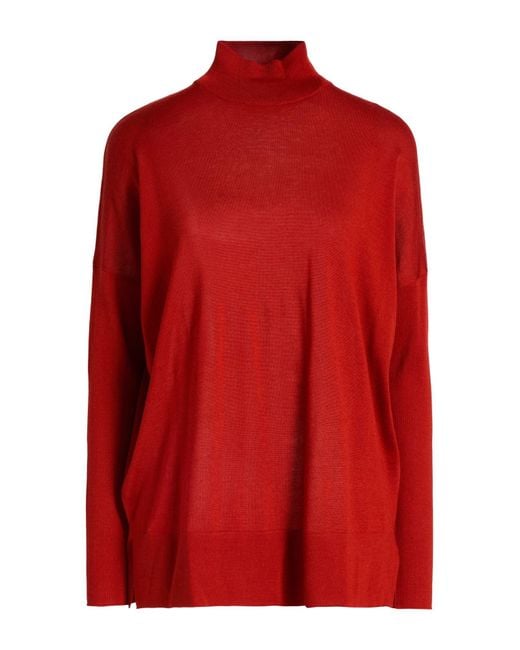 Agnona Red Rollkragenpullover