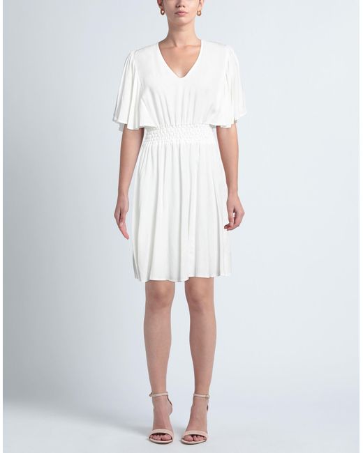 Cristina Gavioli White Mini Dress