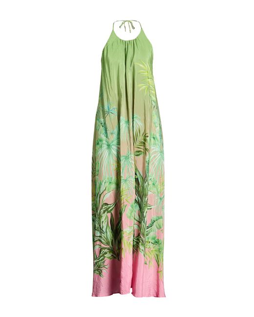Imperial Green Maxi Dress Viscose