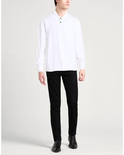 Polo Ferragamo de hombre de color White