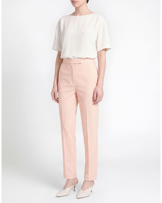 Lardini Pink Light Pants Wool, Elastane