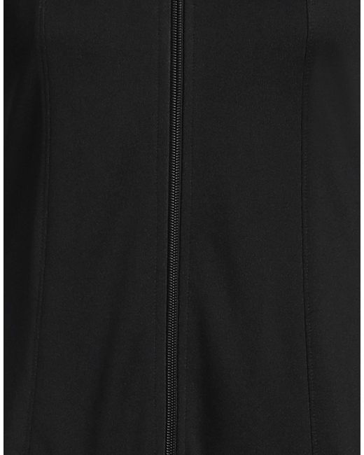 Courreges Black Mini Dress Polyester, Elastane
