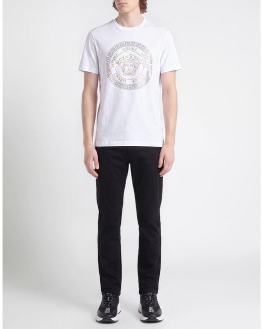 Versace White T-Shirt Cotton for men