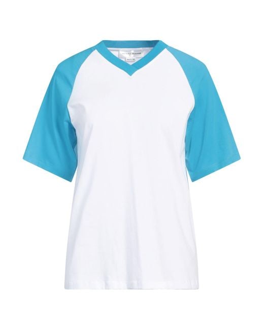 Victoria Beckham Blue T-Shirt Cotton