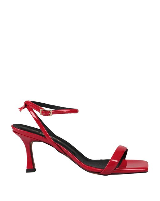 Elena Del Chio Red Sandals