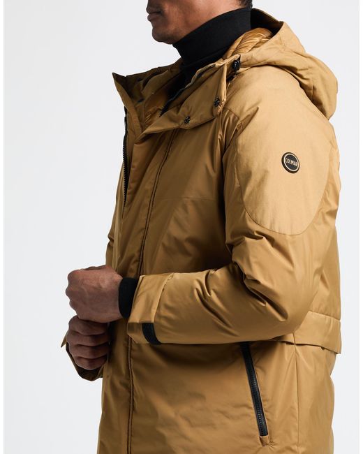 Colmar Brown Coat Polyester, Elastane, Cotton for men