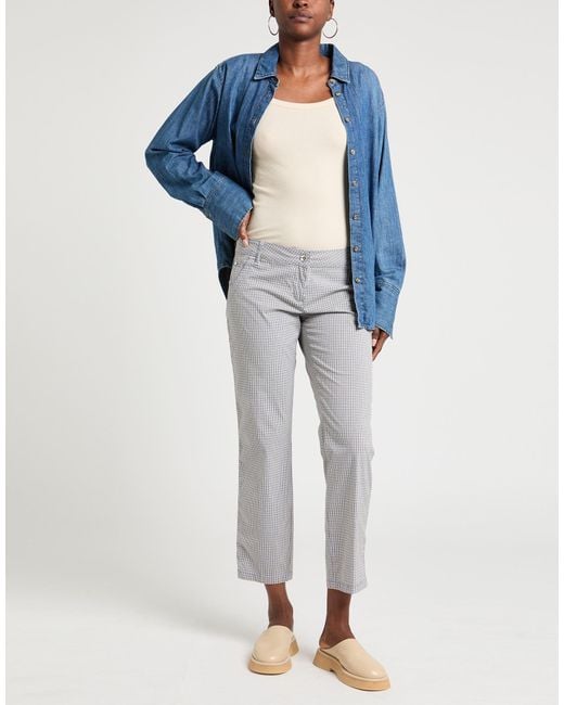 Jacob Cohen Gray Pants Cotton, Polyamide, Elastane