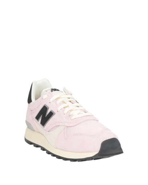 New Balance White 475P Sneakers Leather, Textile Fibers