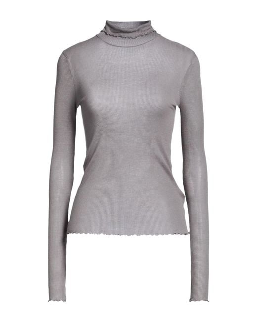 Majestic Filatures Gray T-Shirt Micro Modal, Cashmere