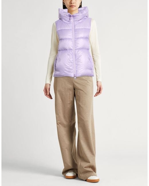 Herno Purple Globe Vest Polyamide