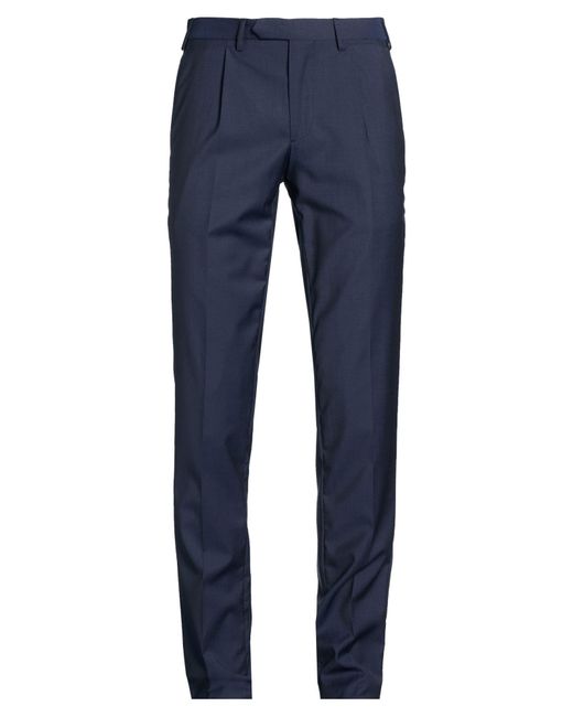 Santaniello Blue Pants Wool for men