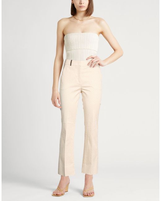 Peserico Natural Pants Cotton, Elastane