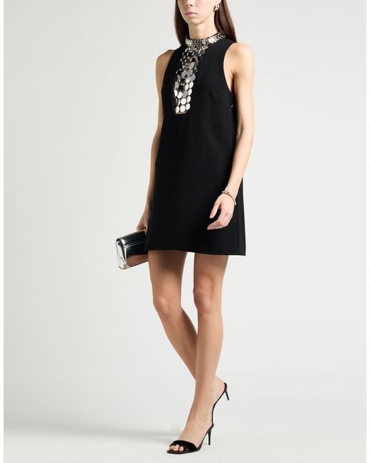 Amen Black Mini Dress Polyester