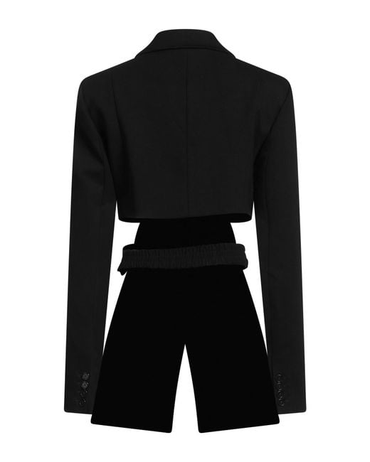 Karl Lagerfeld Black Blazer Viscose, Polyamide, Elastane