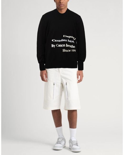 DSquared² Black Sweater Wool for men