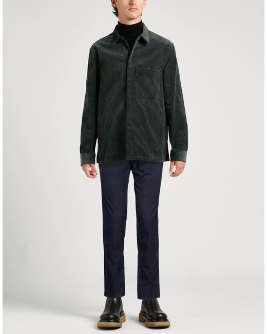 Berwich Blue Pants Cotton, Wool, Elastane for men