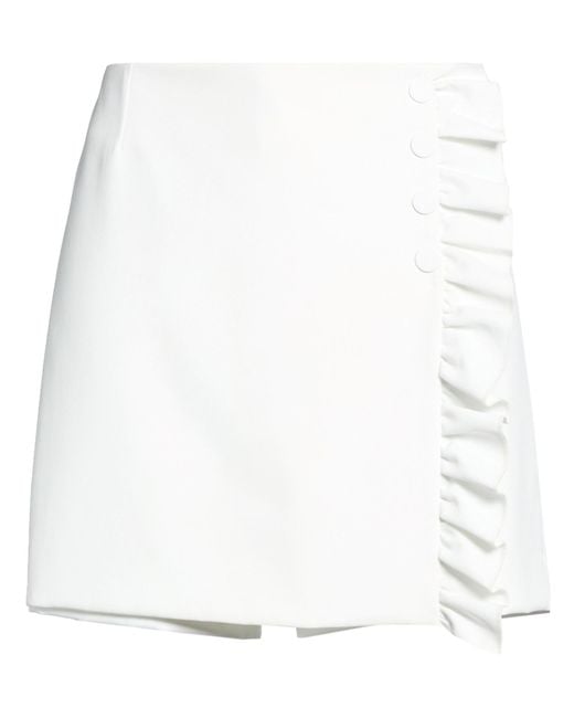 Tory Burch White Mini Skirt Polyester