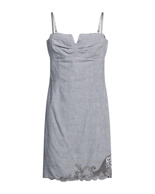 Ermanno Scervino Gray Mini Dress