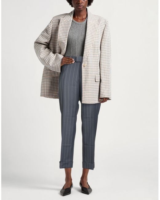 Berwich Blue Slate Pants Virgin Wool