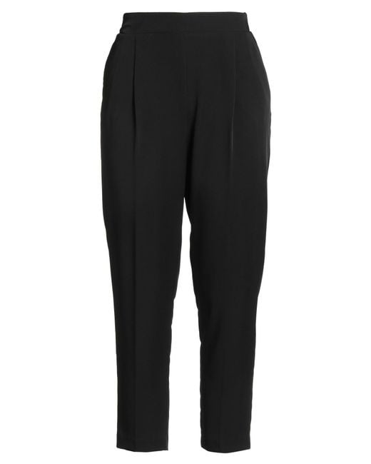 Silvian Heach Black Pants Polyester, Elastane