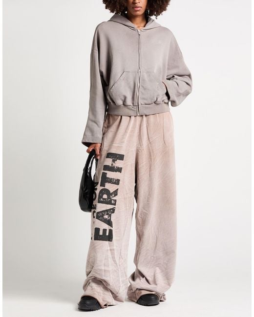 MM6 by Maison Margiela Gray Sweatshirt Cotton, Polyester