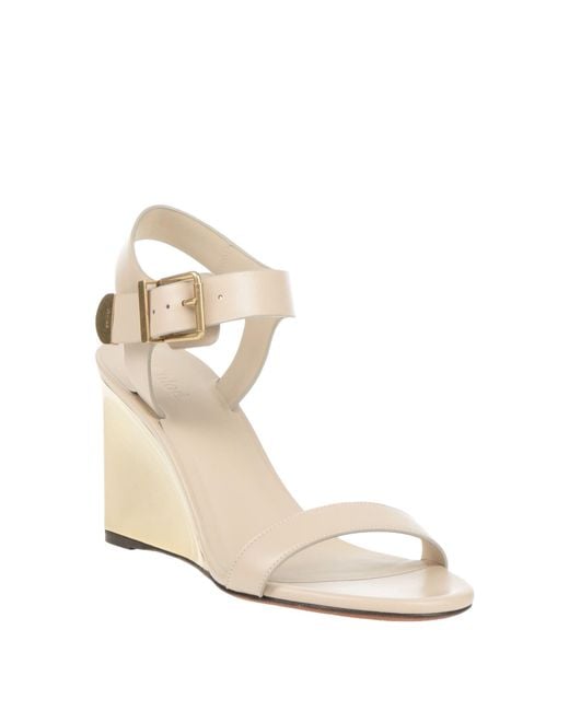 Chloé Natural Sandals