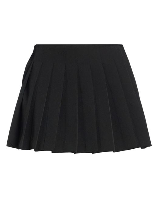 ERMANNO FIRENZE Black Shorts & Bermuda Shorts Polyester, Elastane
