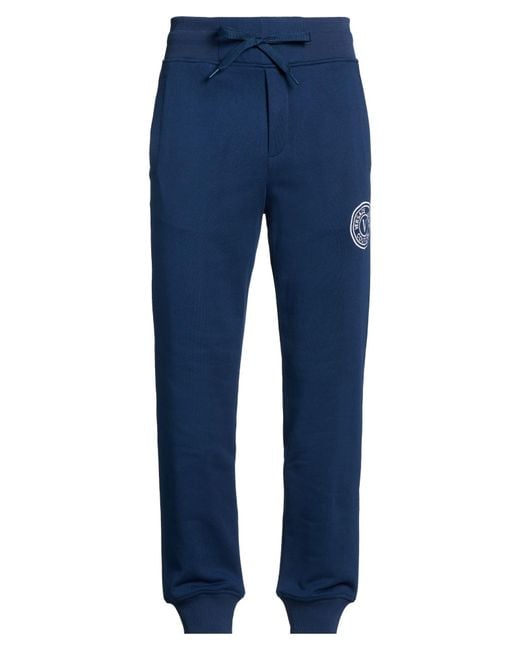 Versace Jeans Couture Blue Bright Pants Cotton for men