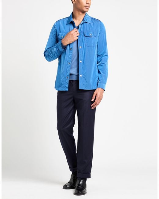 Moorer Blue Jacket Polyamide for men