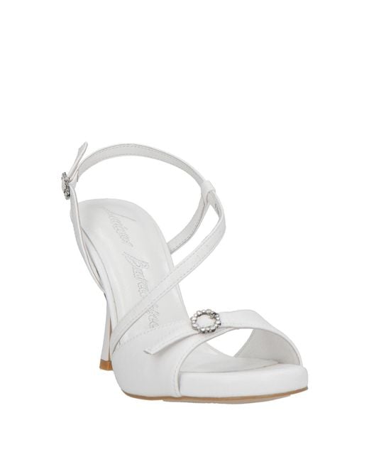 Luciano Barachini White Sandals Leather