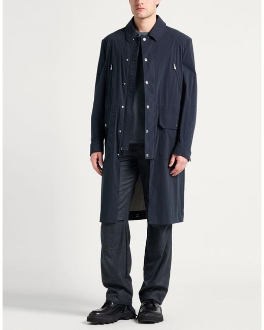 Brunello Cucinelli Blue Overcoat & Trench Coat for men
