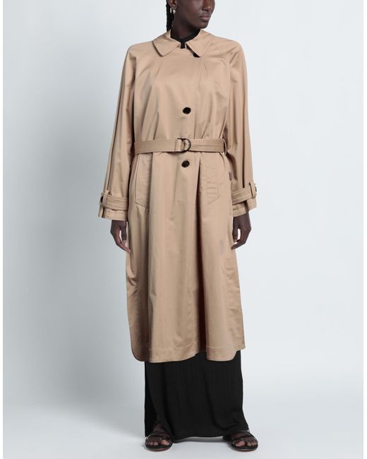 Woolrich Natural Overcoat & Trench Coat
