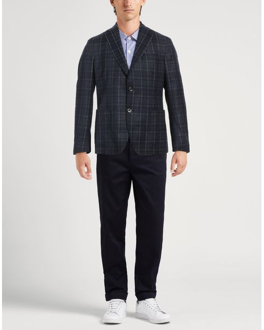 Tombolini Blue Midnight Blazer Virgin Wool for men