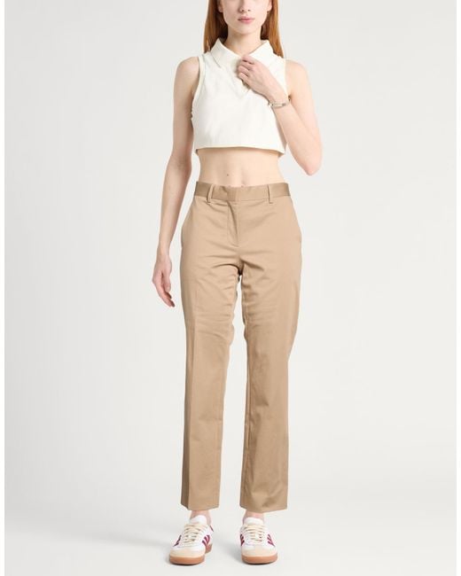 Moschino Natural Pants Cotton, Elastane