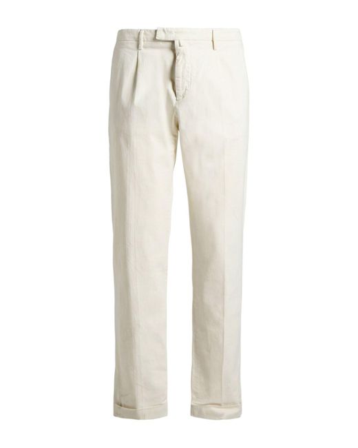 Briglia 1949 White Pants Modal, Cotton, Elastane for men