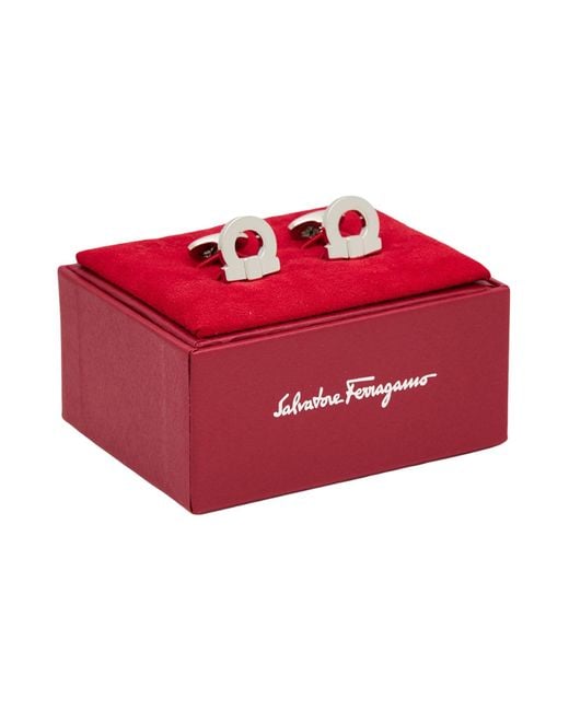 Ferragamo Manschettenknöpfe in Metallic für Herren