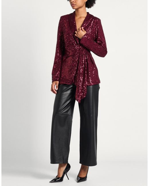 Alessandra Gallo Red Jacket Polyester