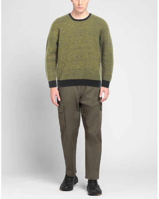 Drumohr Green Acid Sweater Lambswool for men