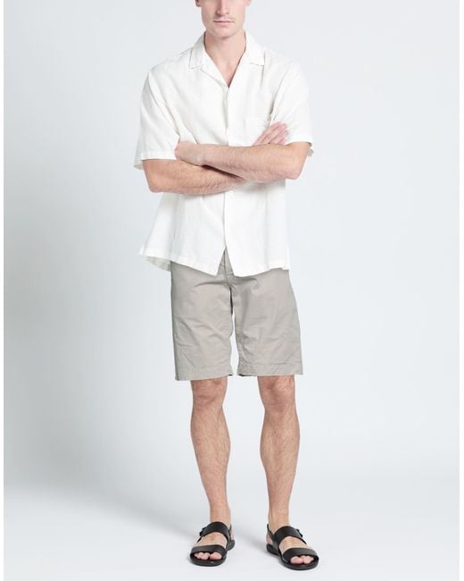 Jacob Coh?n Gray Light Shorts & Bermuda Shorts Cotton, Elastane for men