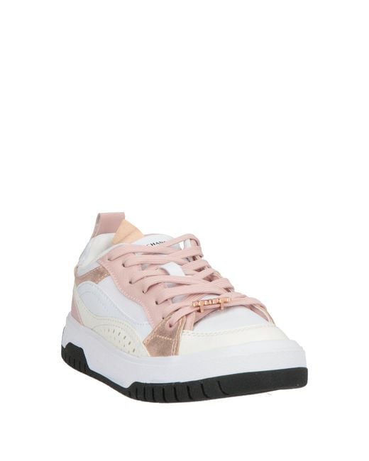 ARMANI EXCHANGE White Sneakers Polyester, Polyurethane