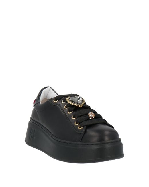 GIO+ Black Sneakers Leather