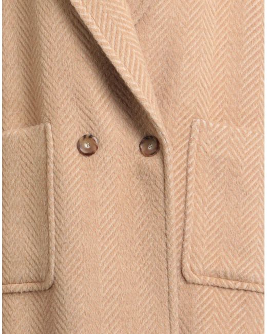 Eleventy Natural Camel Coat Wool, Alpaca Wool