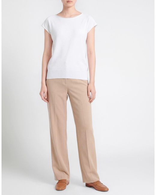 Carla G White Sweater Cotton