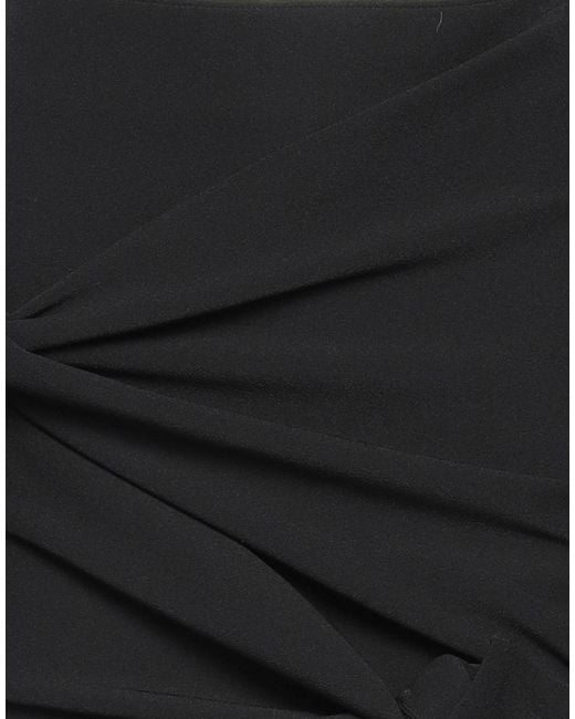 MSGM Black Mini Skirt Polyester, Elastane